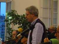 Genova, Palazzo San Giorgio, 16 luglio. Incontro con Frei Betto e Alex Zanotelli organizzato dalla Rete Lilliput.