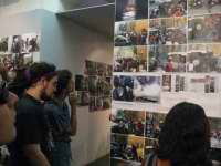 Genova, sottoporticato di Palazzo Ducale, 15/19 luglio. Mostra fotografica sul G8.